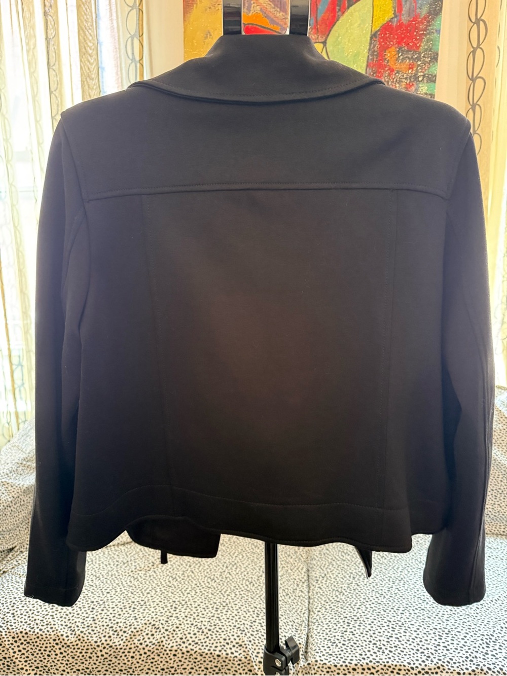 Max Studio Black Cropped Blazer Jacket - Picture 3 of 11